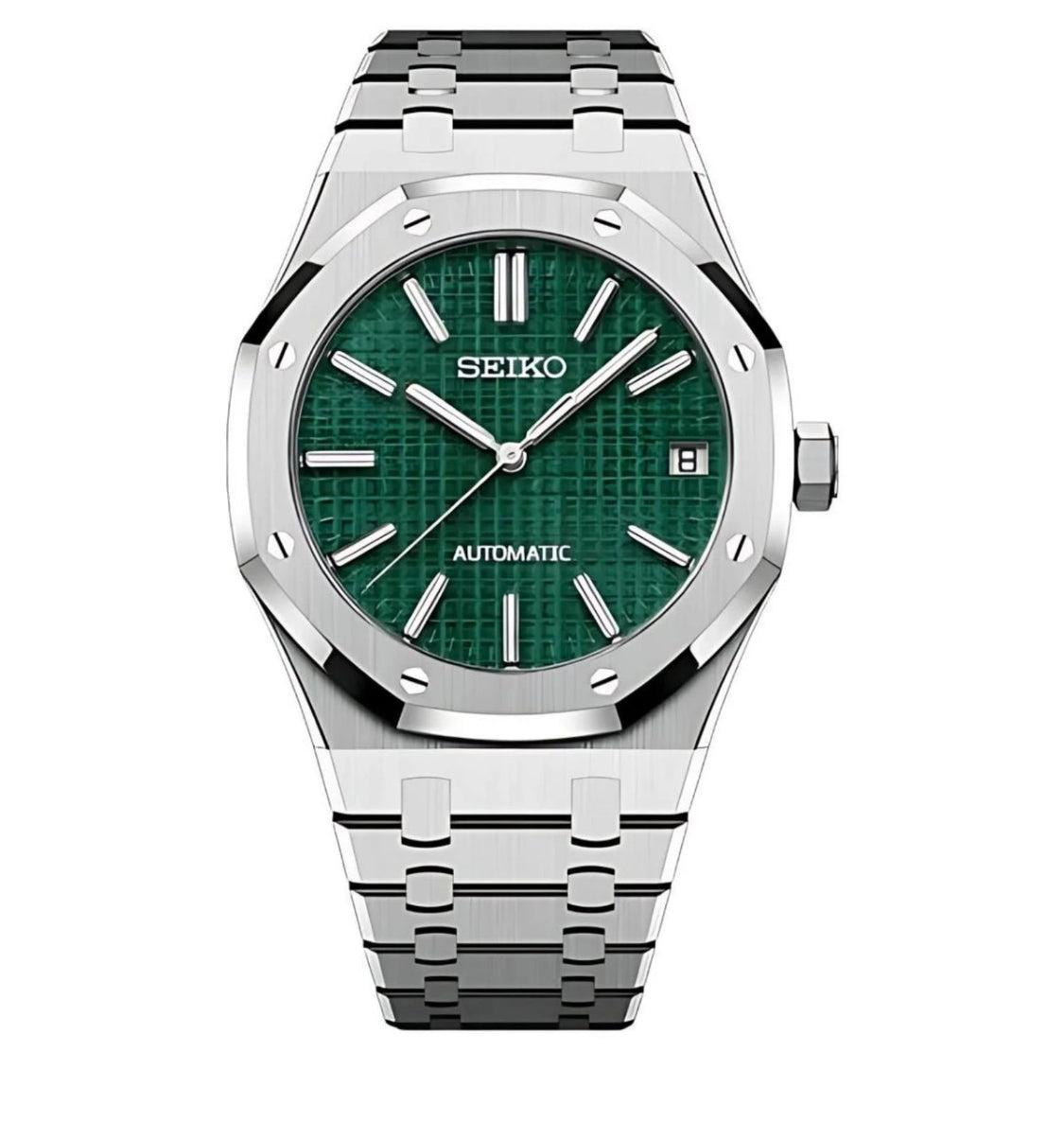 SEIKO MOD ROYAL OAK GREEN