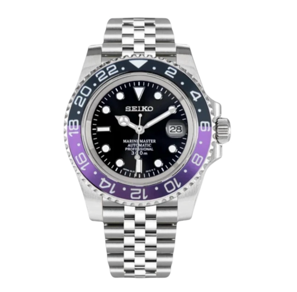 SEIKO MOD SUBMARINER PURPLE-BLACK