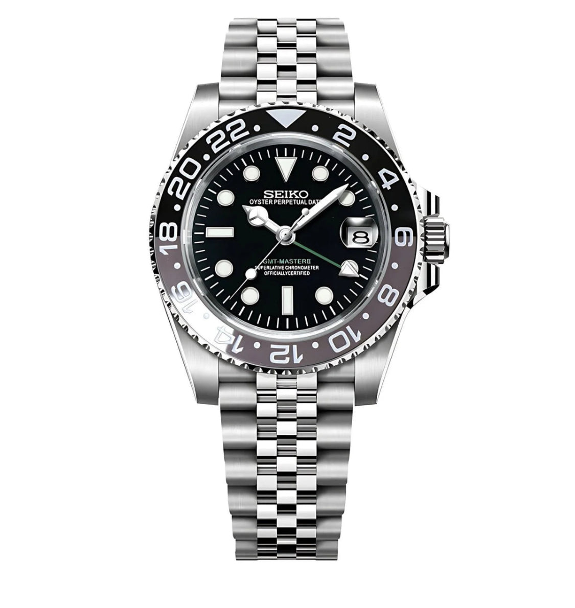 SEIKO MOD GMT BLACK-GREY