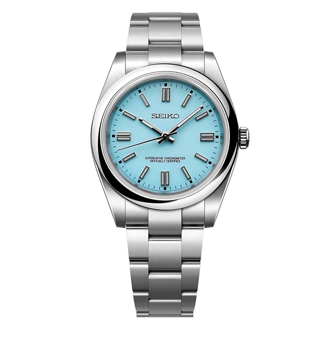 SEIKO MOD OYSTER TIFFANY BLUE