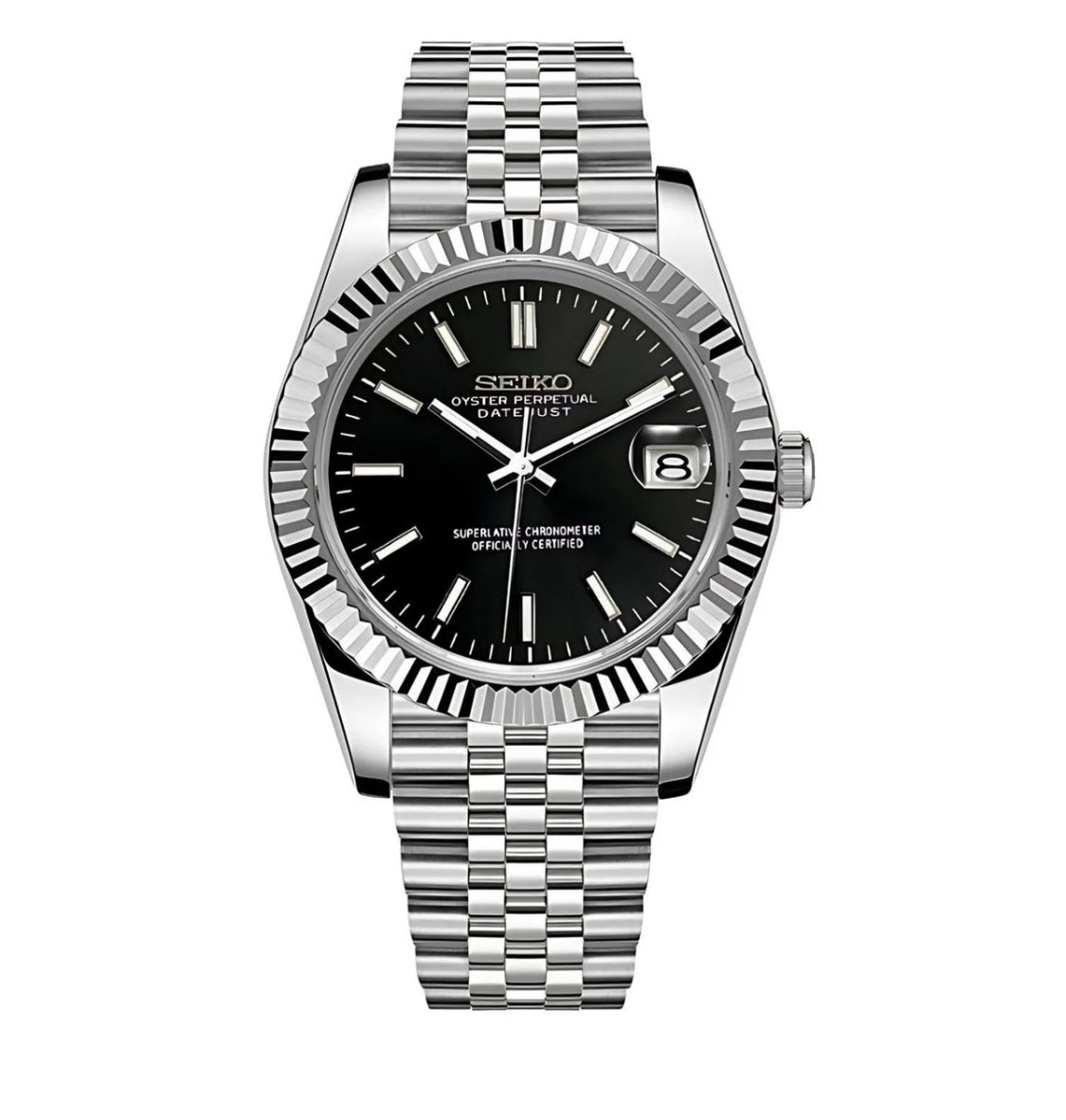 SEIKO MOD DATEJUST BLACK