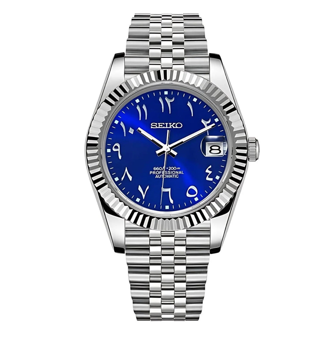 SEIKO MOD DATEJUST ROYAL BLUE